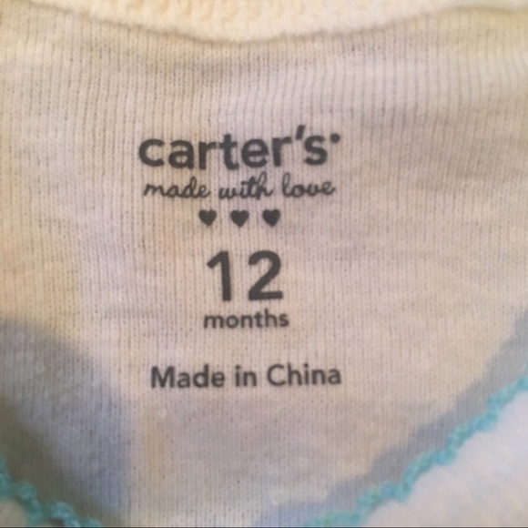 CARTER’S I Love Auntie Blue & White Bodysuit Set 12 Months - Picture 3 of 4